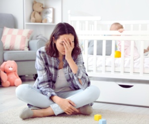 A woman tries to stifle her postpartum rage as she wonders how long it will last