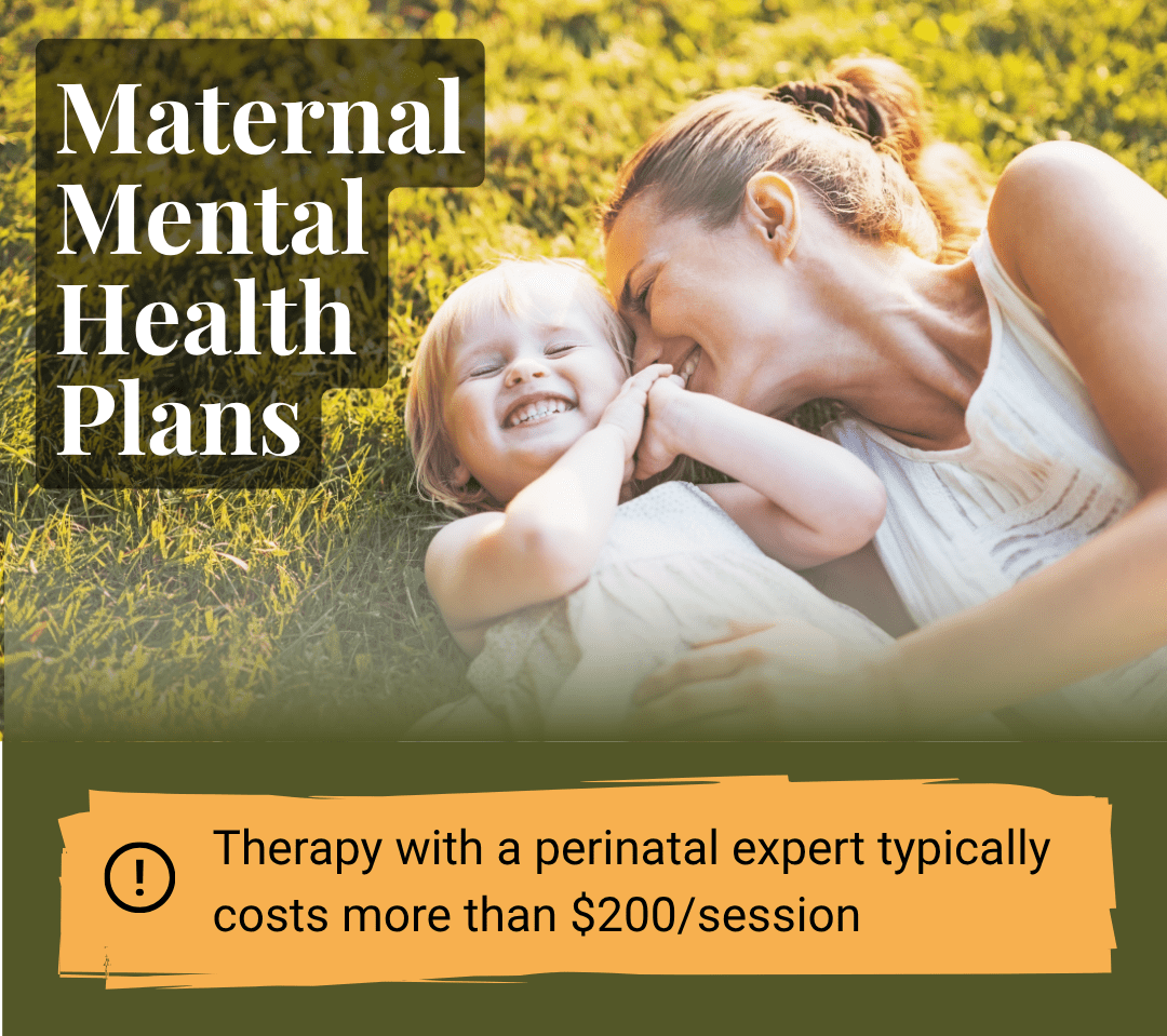 Image of Prospera's postpartum therapy pricing options